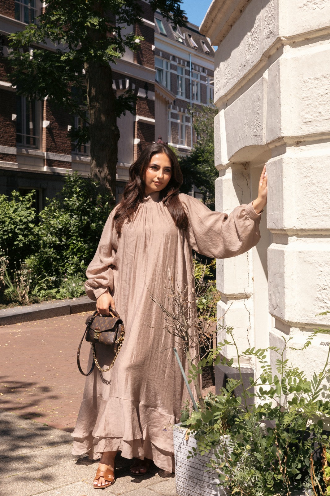 Dress Lisa taupe
