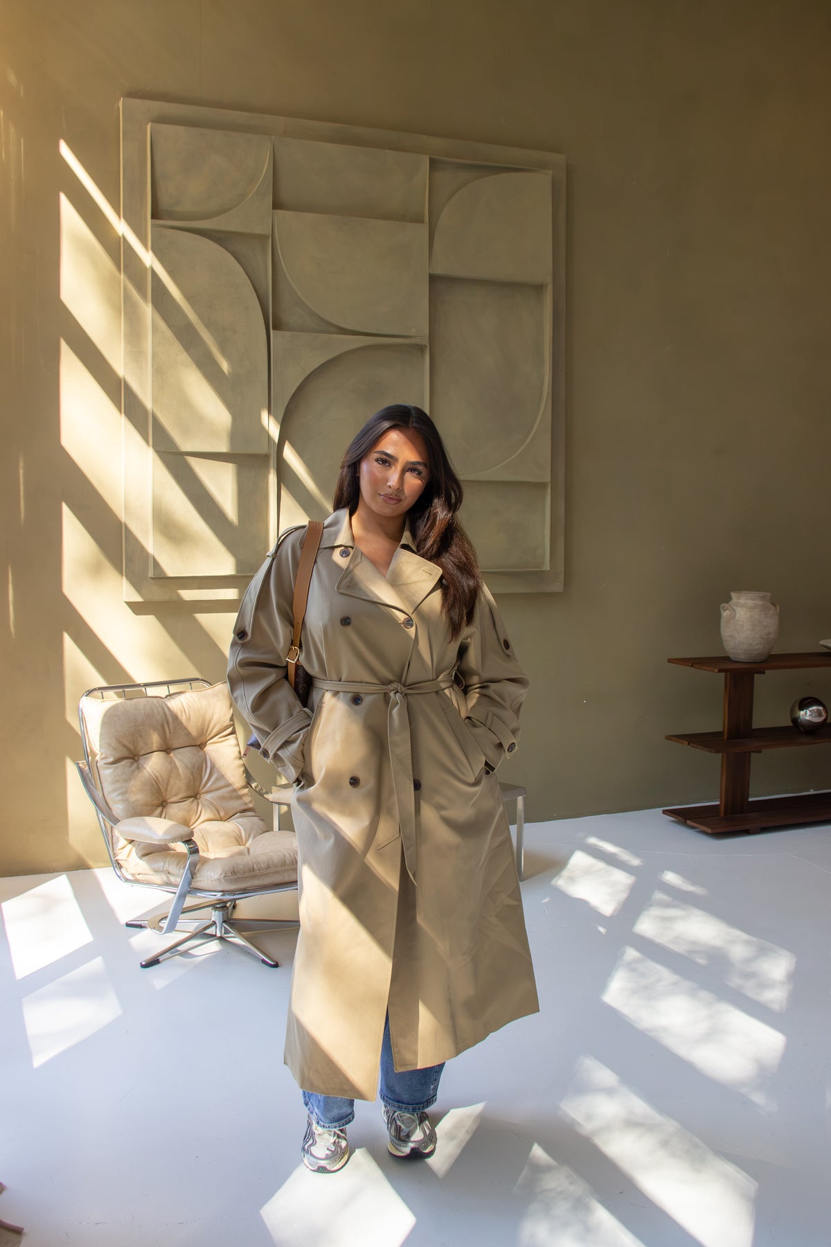 Elena Trench Coat Beige