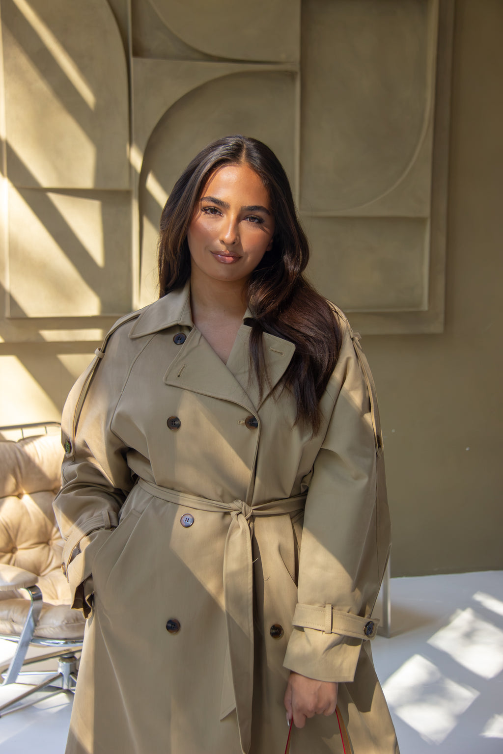 Elena Trench Coat Beige