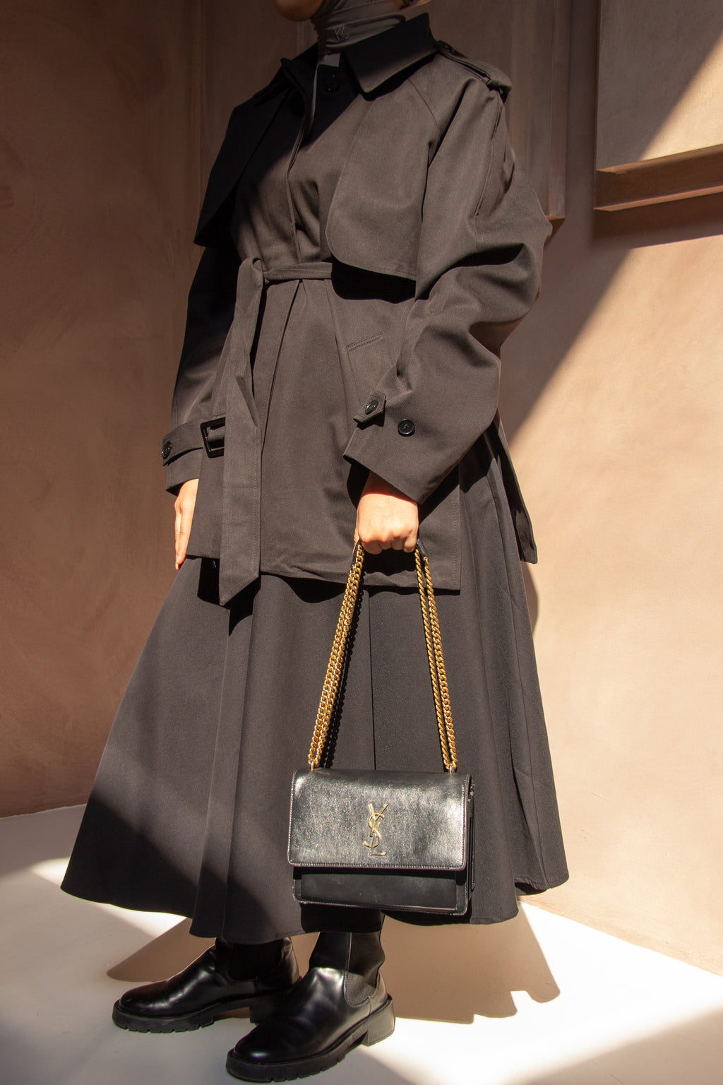 Maya Trench Skirt Matching Set
