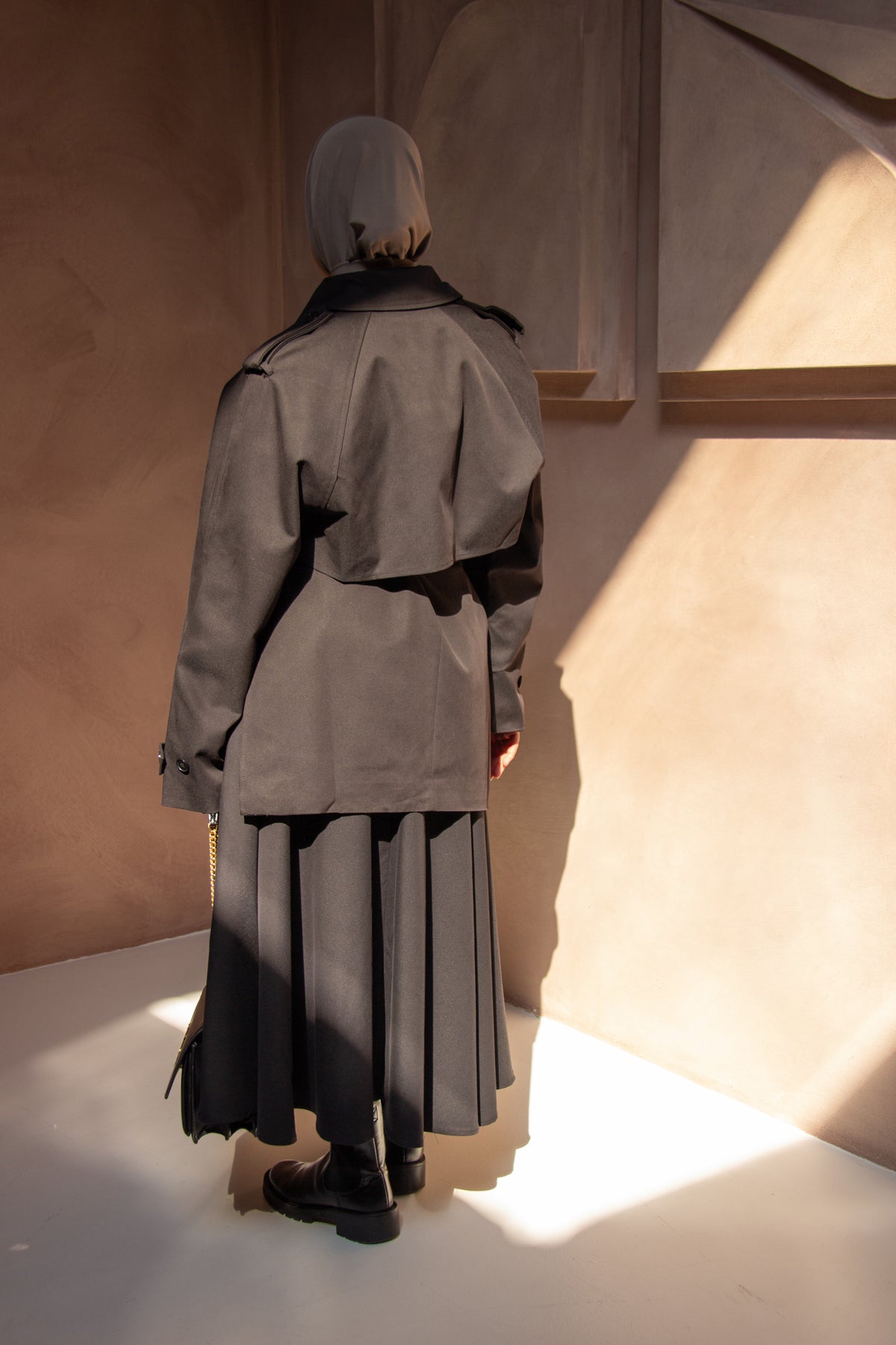 Maya Trench Skirt Matching Set