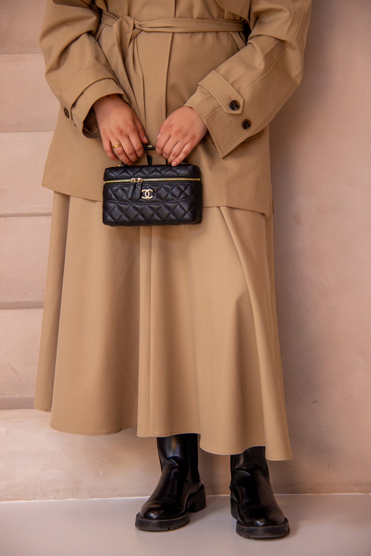 Maya Trench Skirt Matching Set
