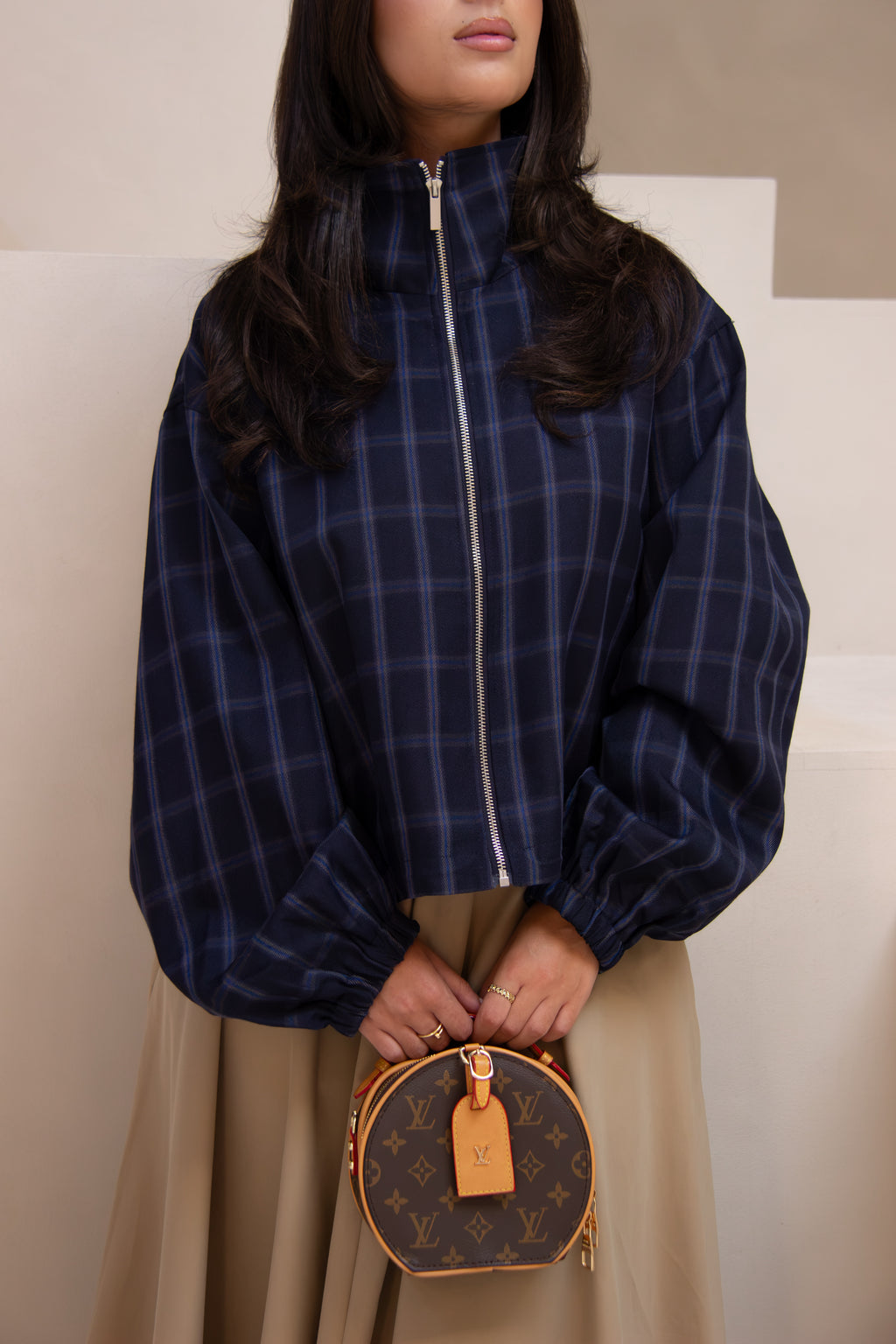 Navy Zip-Up Jacket