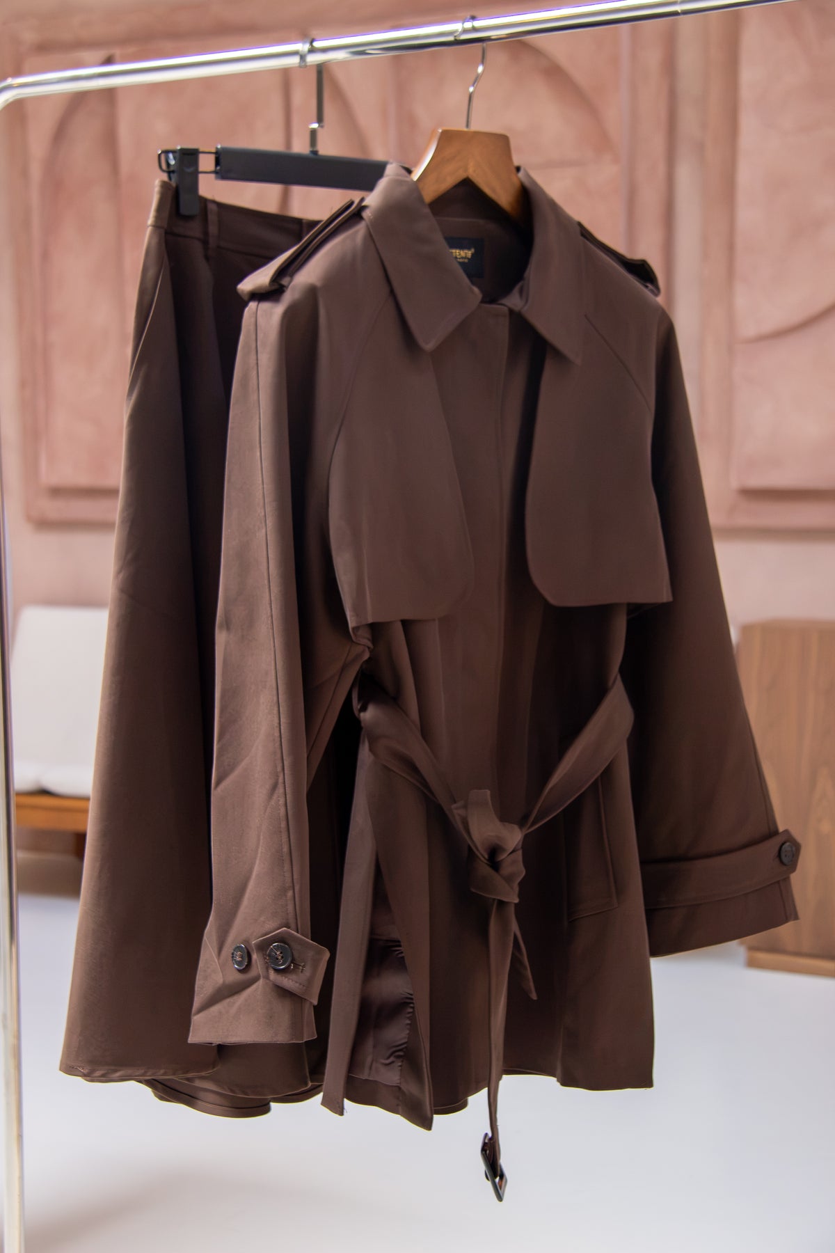 Maya Trench Jacket Matching Set