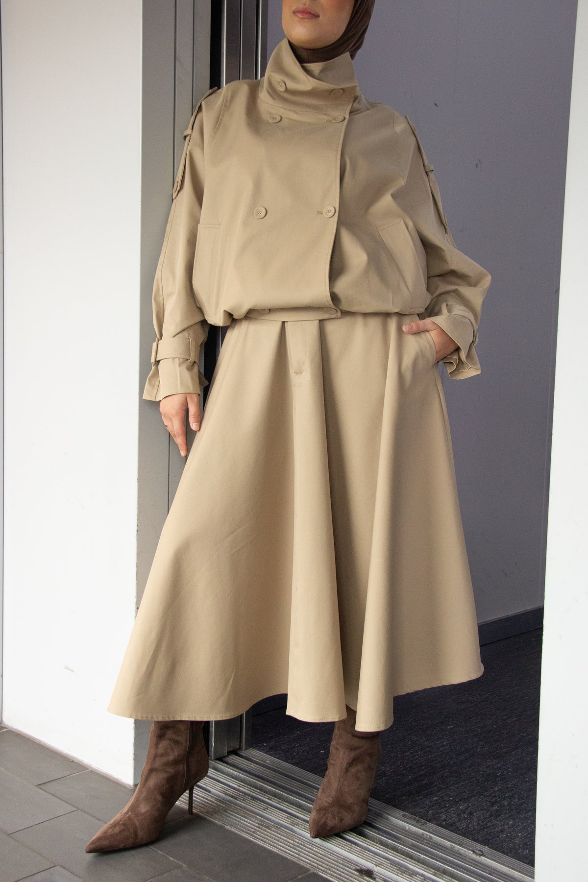 Beige Trench Coat