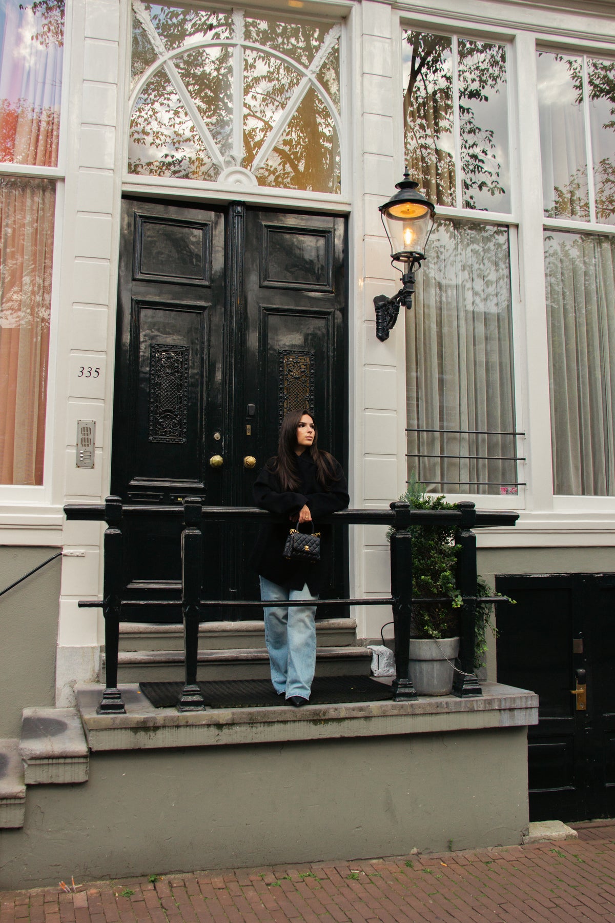 Elora Wool Black Coat